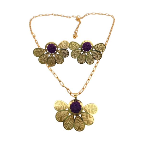 aretes con collar, precolombino
